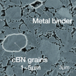 Binderless CBN grains